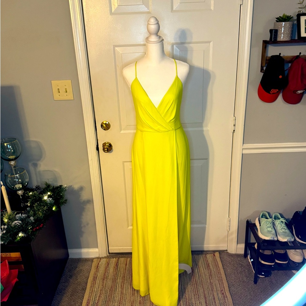 Jay Godfrey Turner Gown | bright yellow | size 4 no alterations made